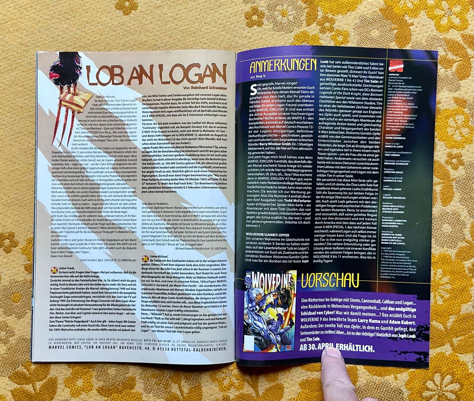 Comics: Wolverine Heft Nr 8 von 1998 – Gebraucht aus Endingen von nathan05 8