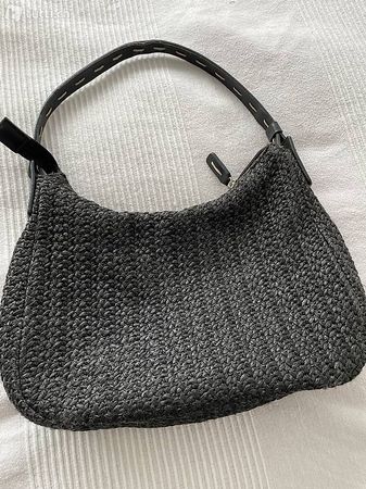 dunkelblaue Flecht Tasche von Esprit