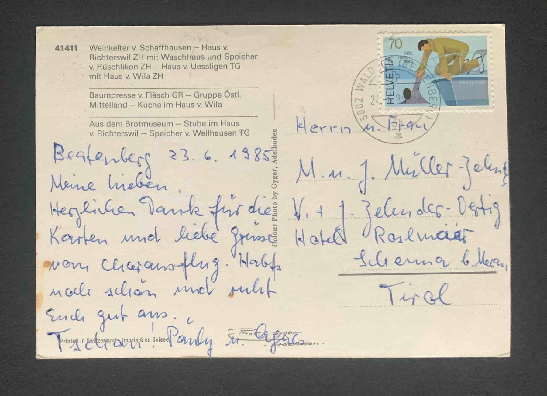 Cartoline postali: AK Freilichtmuseum Ballenberg – Usato da Goldau venduto da artelier1 1