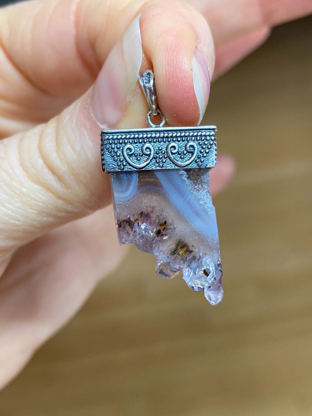 Ciondoli: Amethyst Anhänger 925 Silber NEU – Nuovo (secondo la descrizione) da Basel venduto da Chili007