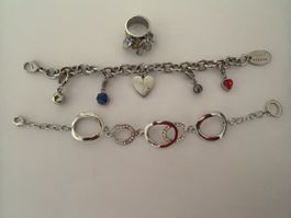 Schmuckset: Ring und 2 Armbänder, top Zustand!