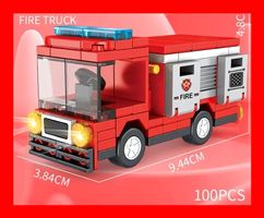 Feuerwehr Auto Kompatibel Spielzeug Steine Firefighter