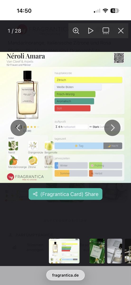 Van Cleef Parfums & Eau de Toilette: Van Cleef & Arpels Néroli Amara , 2 ml – D'occasion à Sursee par nst_czk2 2