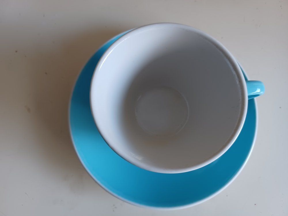 Rössler Tazze: RÖSSLER Tasse und Untertasse BLAUE -B30 – Usato da Morges venduto da vimajes12 1