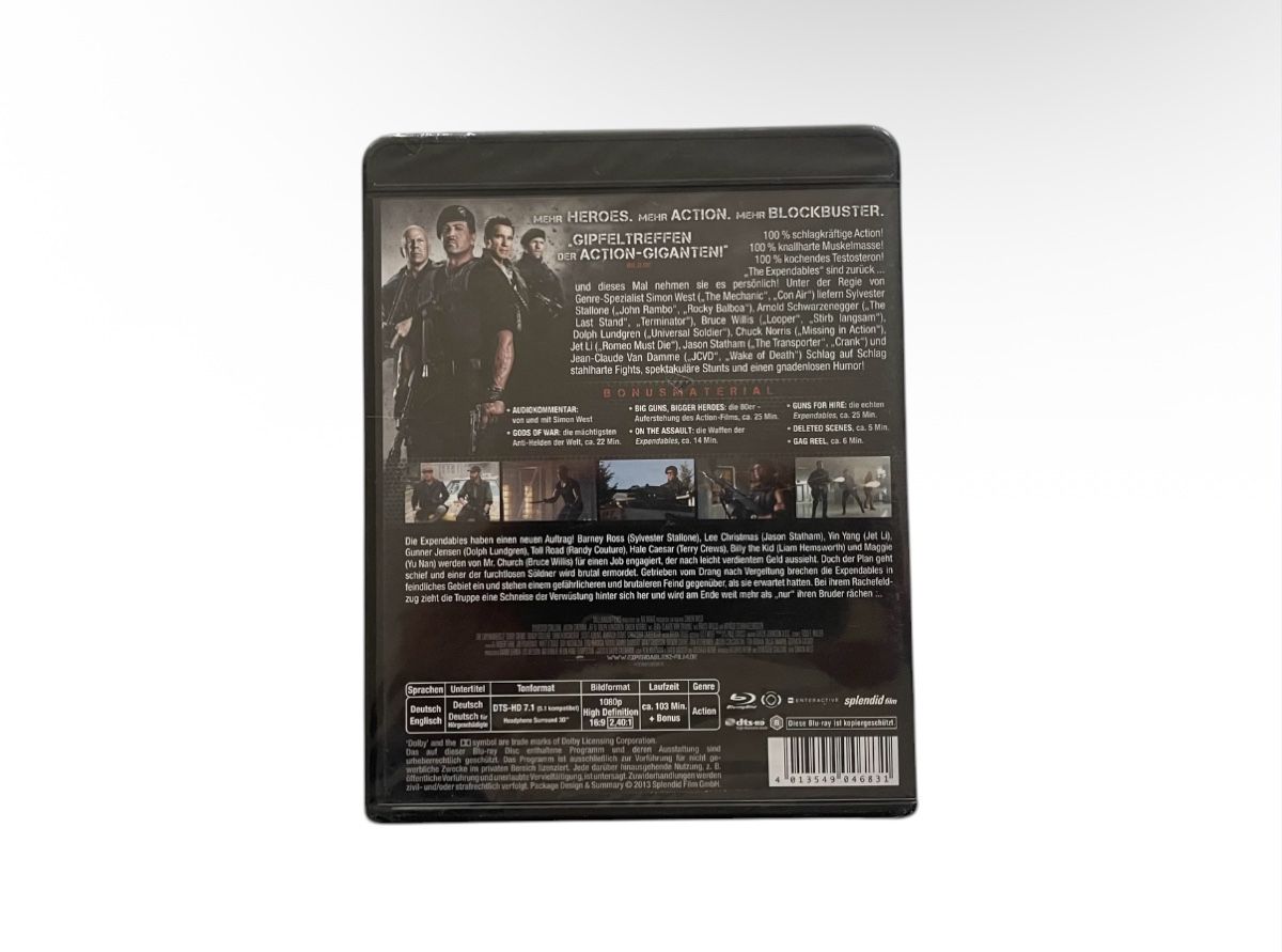 Tutti i DVDs: The Expendables 1 + 2 Extended & Uncut Versionen auf Blu-ray – Nuovo (secondo la descrizione) da Luzern venduto da woti-shop 5