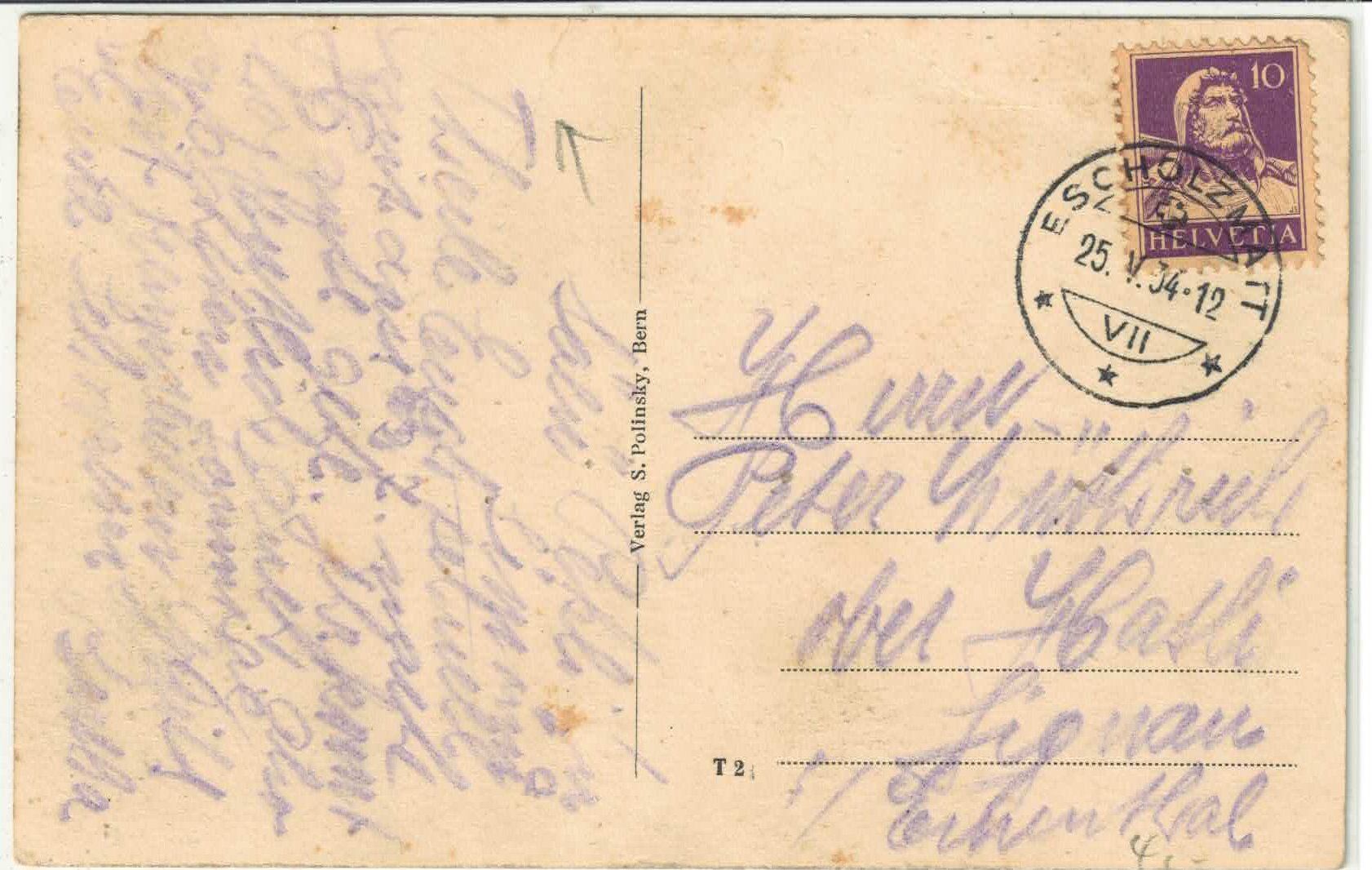 Cartoline postali: Escholzmatt - Dorfansicht – Usato da Ettingen venduto da Kartenplanet 1
