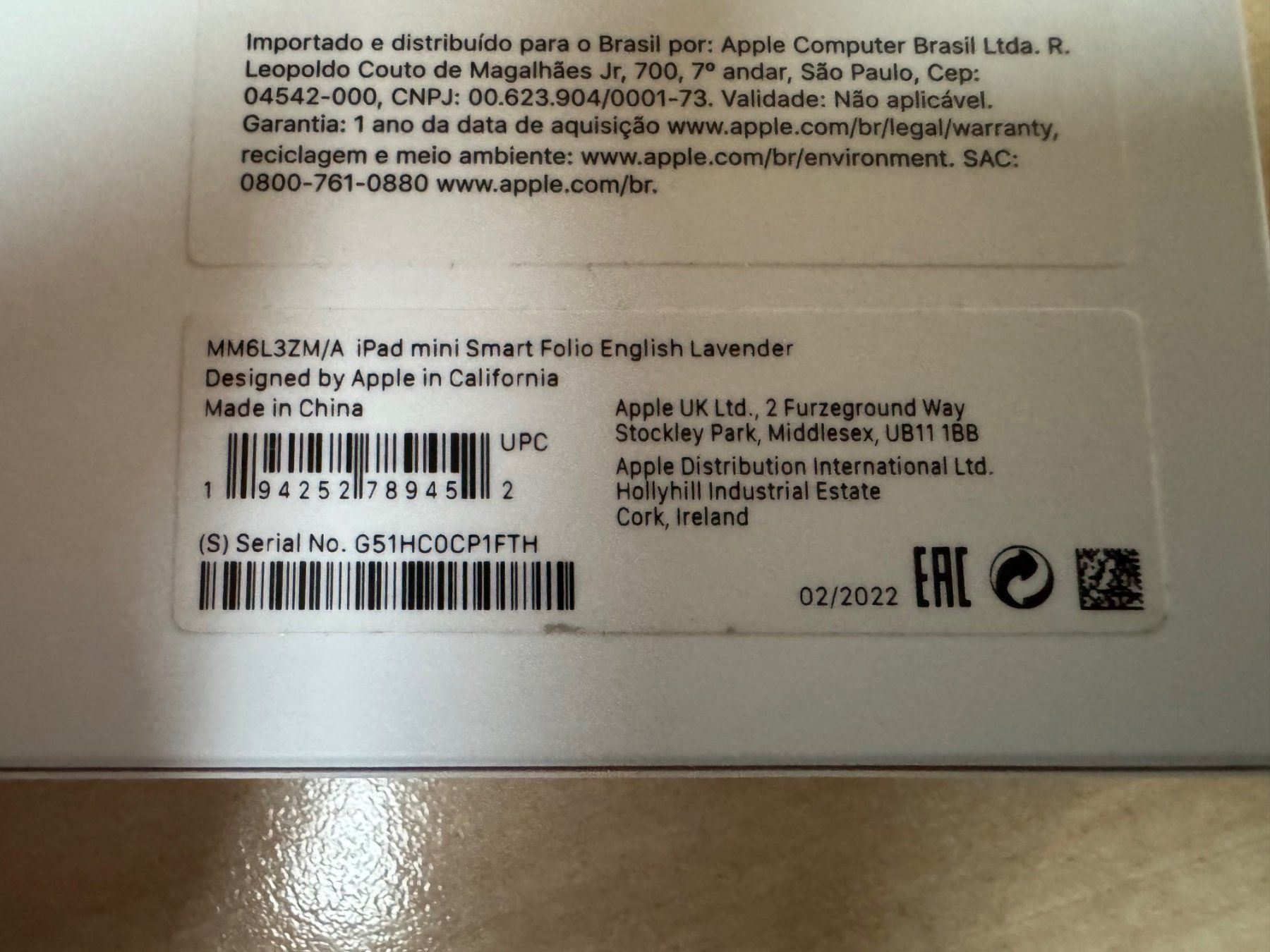 Apple Covers & Borse: Apple iPad mini Smart Folio Farbe English Lavender – Nuovo e nell'imballaggio originale da Opfikon venduto da Camparisoda 4