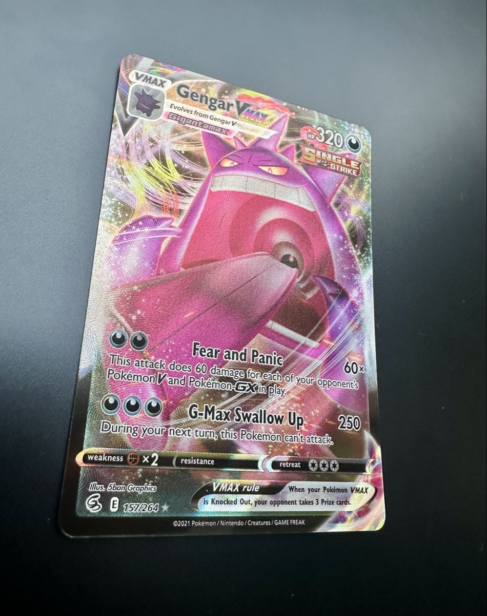 Pokémon Carte collezionabili: Gengar VMAX #157 - Fusion Strike - Ab 1.-! – Usato da Bern venduto da HugoStiglitz11 1