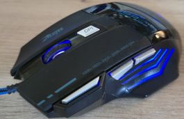 Souris gaming ZLOTES avec LED, parfaite pour jouer!