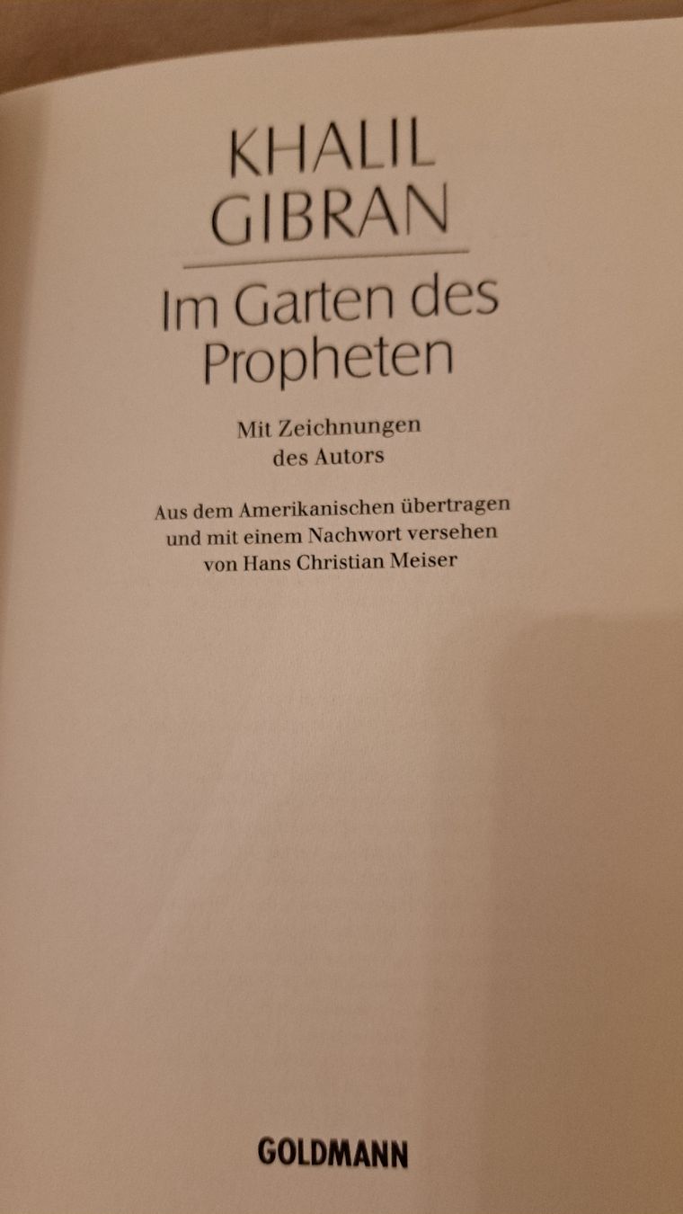 Libri: Khalil Gibran - Im Garten des Propheten – Usato da Zürich venduto da chusel 3