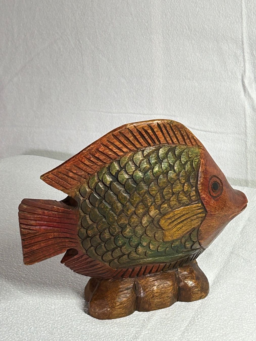 Sculture & Statue: Fisch in Holz handgeschnitzt – Nuovo (secondo la descrizione) da Rocourt venduto da Vijay02