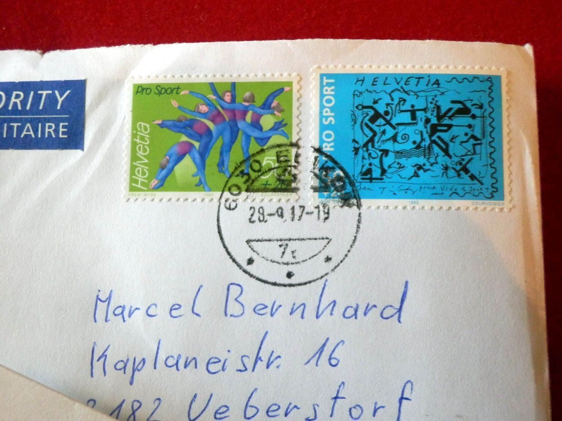 Tutti i francobolli: Lot mit 7 Bedarfsbriefen und Karten – Usato da Ueberstorf venduto da dinbau 8
