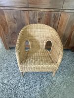 Süesser Vintage Rattansessel für Kinder - Top Zustand!