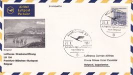 Erstflug Lufthansa München - Belgrad 1967