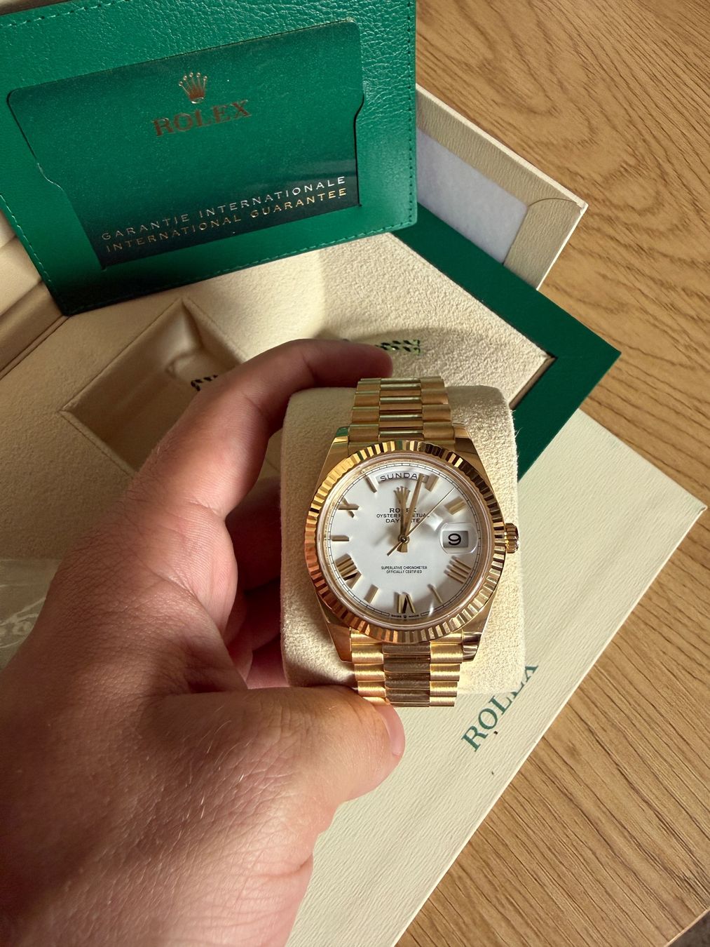Rolex Orologi: Rolex Day-Date 40 Fullset Neu – Nuovo (secondo la descrizione) da Laufenburg venduto da mcd_7qcw