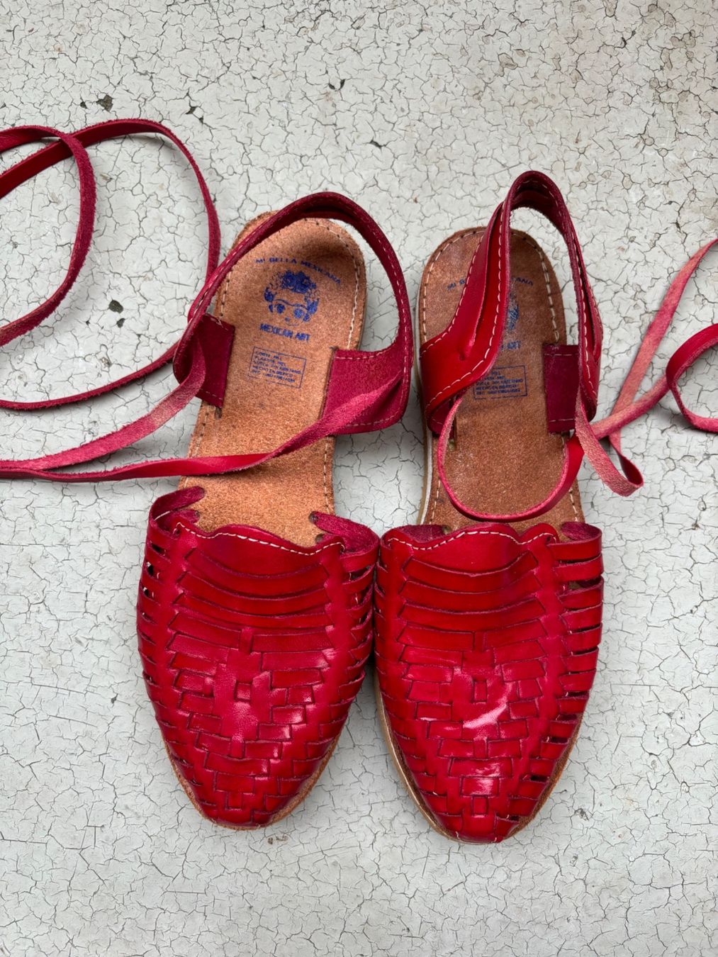 Scarpe da donna: Huarache Sandalen Leder Rot 36.5 – Usato da Zürich venduto da jas_5mwh 2
