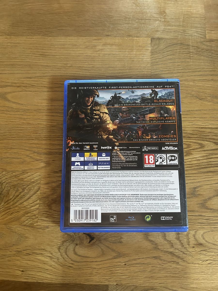Spiele: Call of Duty Black ops 4 PS4 – Neu (gemäss Beschreibung) aus Pieterlen von Marco_Cunha 1