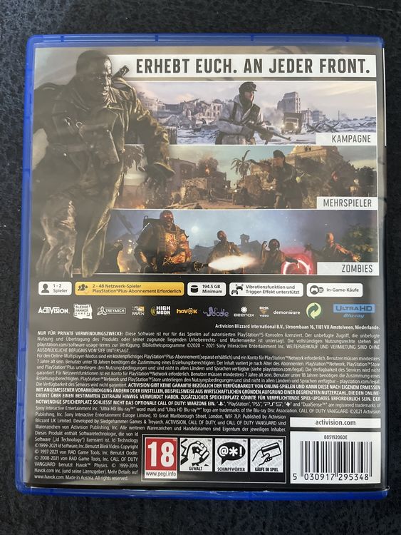 CALL OF DUTY VANGUARD PS5 | Kaufen auf Ricardo