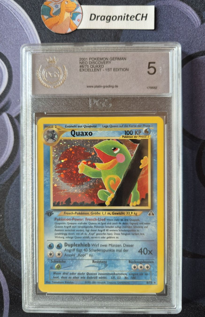 Pokémon Carte collezionabili: Pokemon Karte Quaxo 1. Edition – Usato da Hünenberg venduto da DragoniteCH