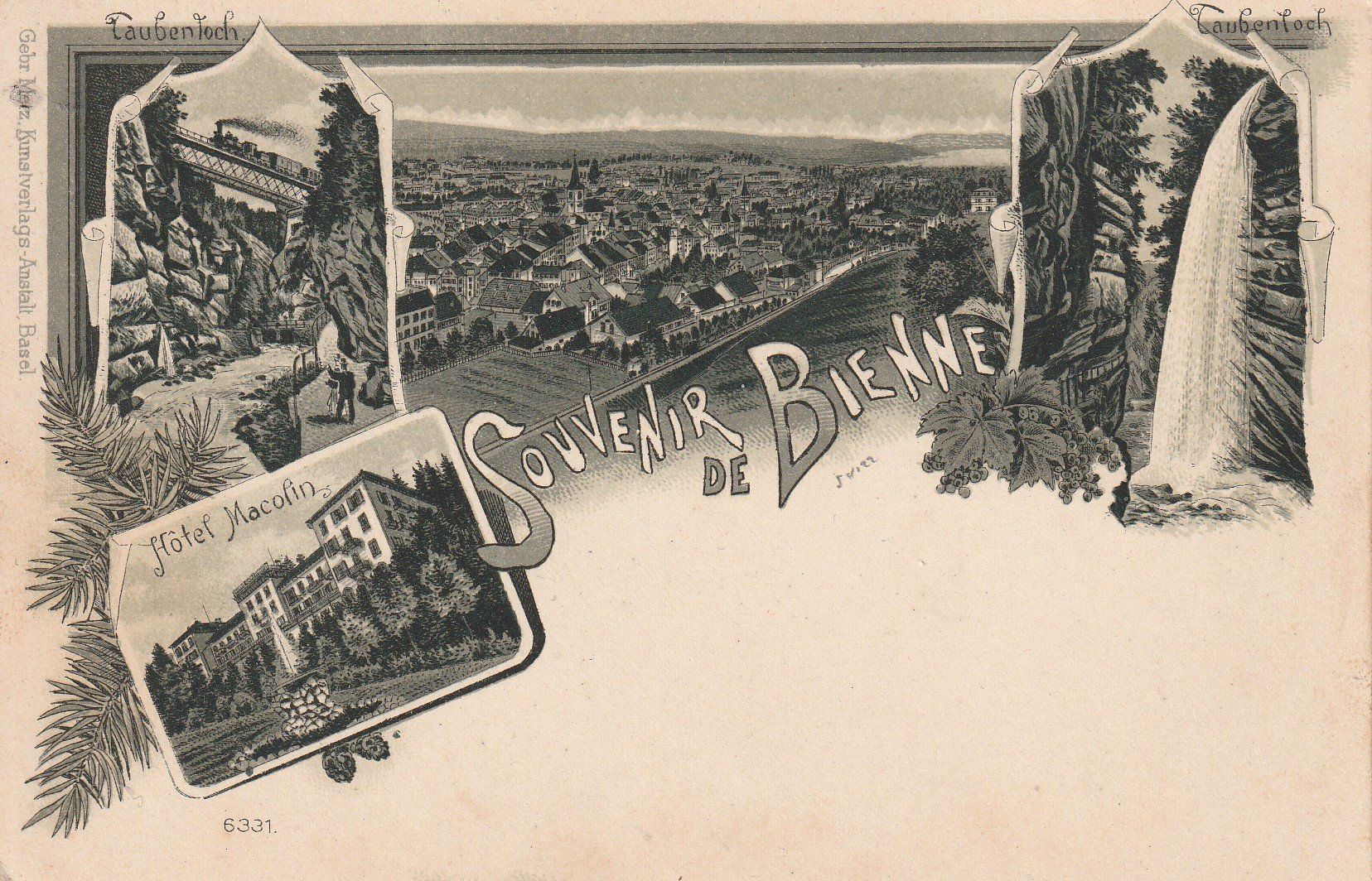 Cartes postales: Biel - Litho- Ansichtskarte ungelaufen – D'occasion à uttwil par Koehlerfred