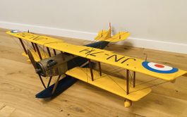 Maquette en bois avion biplan