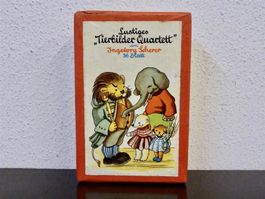 altes Quartett LUSTIGE TIERBILDER