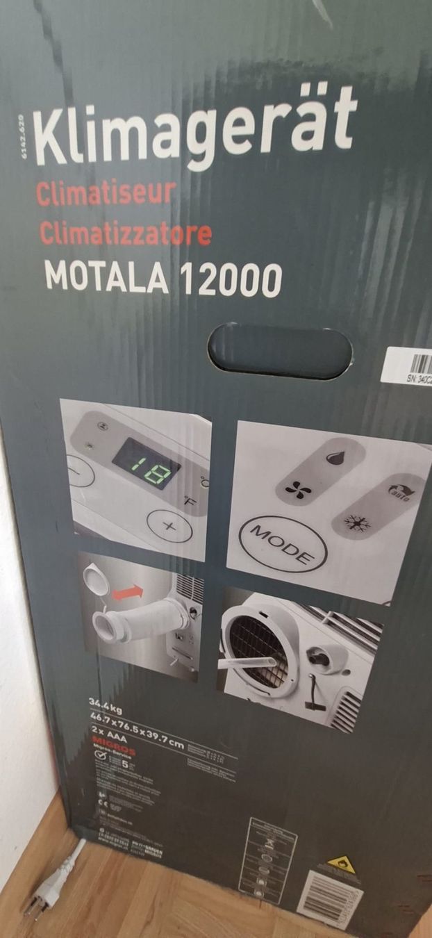 Migros Klimageräte: Motala 12000 Klimagerät – Gebraucht aus Wallisellen von BestBuy_21 3