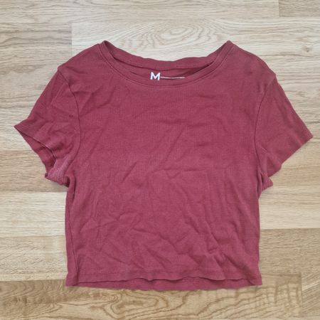Croptop Gr. M bordeauxrot rot Tally Weijl