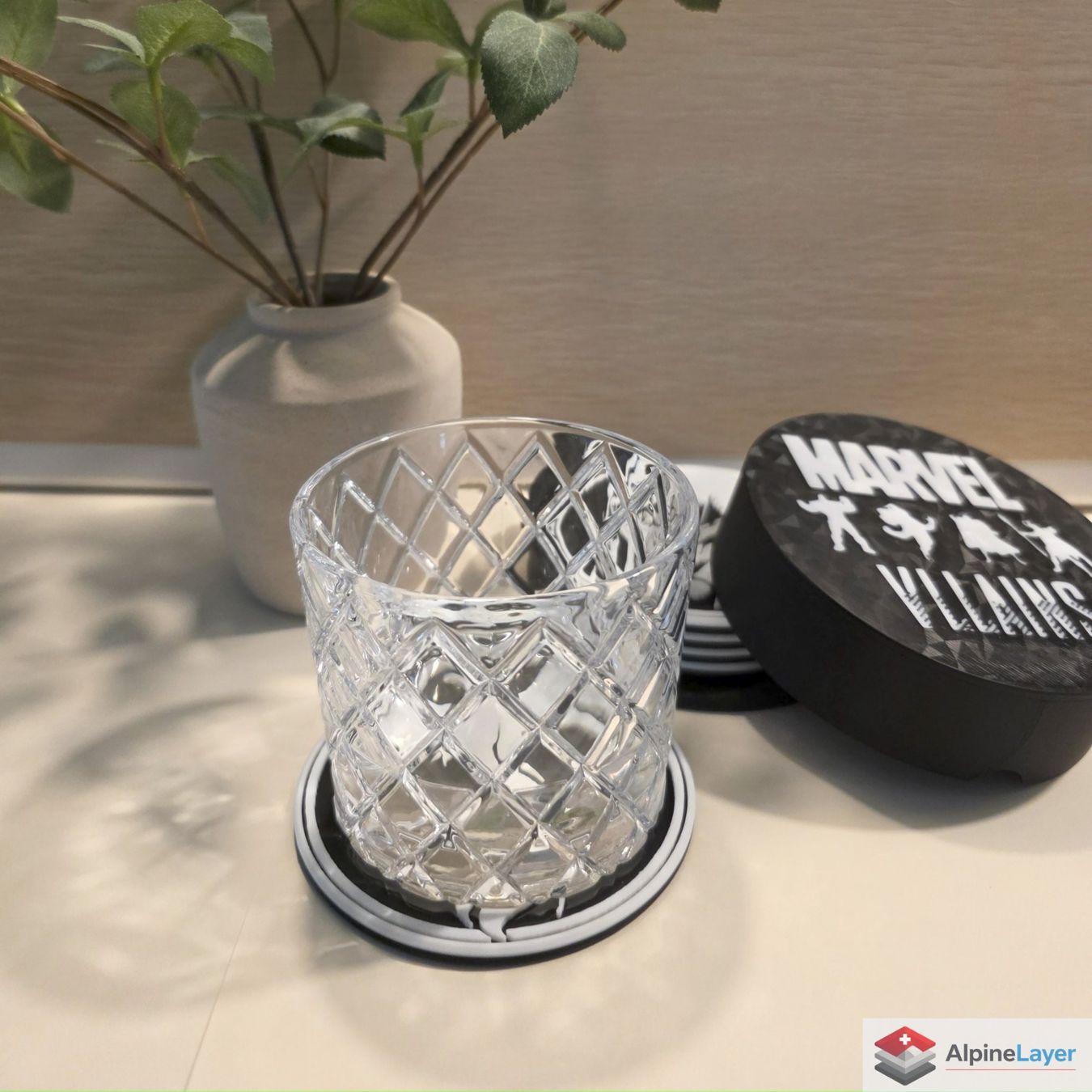 Sottobicchieri: Marvel Villains Coaster Set with Holder 3D Printed – Nuovo (secondo la descrizione) da Losone venduto da AlpineLayer 1