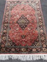 Edler antiker Ghom Seidenteppich aus Persien 162x108