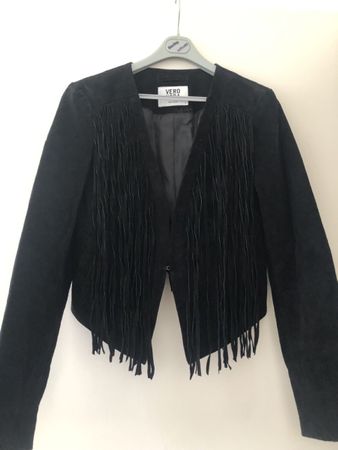 Veste courte en cuir véritable Vero Moda