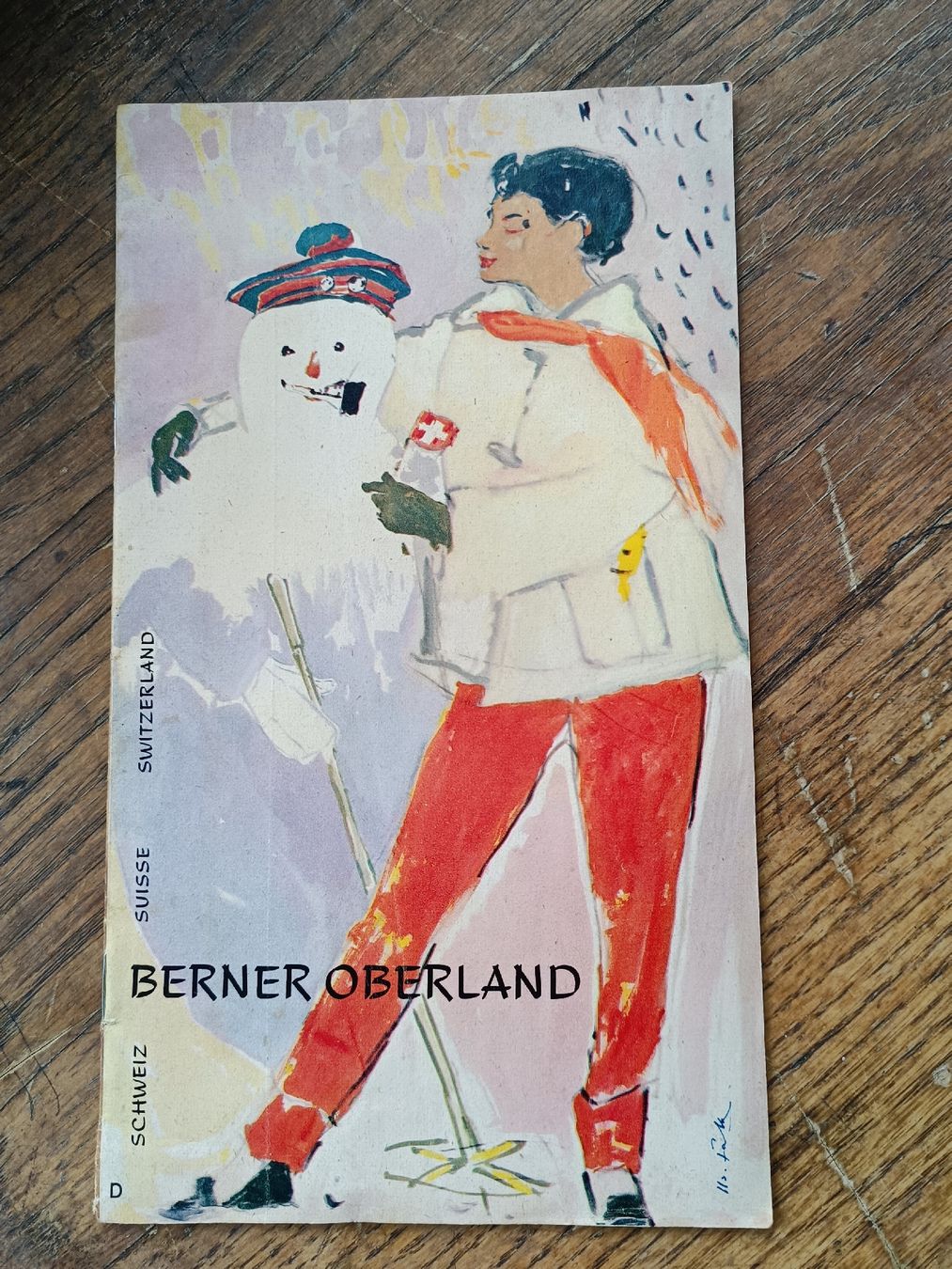 Documenti: Alter Prospekt / Berner Oberland - Ausgabe ca. 1939 – Usato da Brugg AG venduto da Ente015