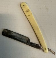 Antiker Rasiermesser M. Worthy & Söhne, Perlmuttschale 🥩 🎁