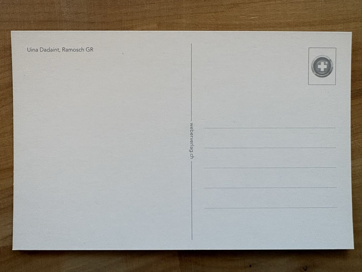 Cartoline postali: AK von Uina Dadaint Ramosch – Nuovo (secondo la descrizione) da Rümlang venduto da Kartenpost1 1