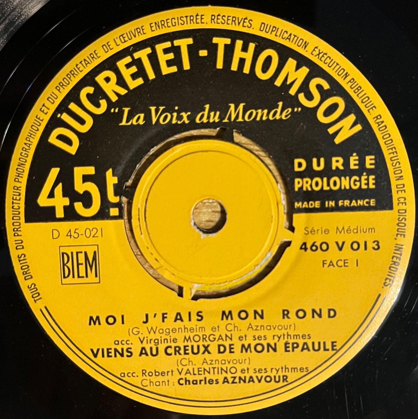 Dischi in vinile: CHARLES AZNAVOUR - 1 - AH ! – Usato da Bussigny venduto da vinyl-pas-cher 3