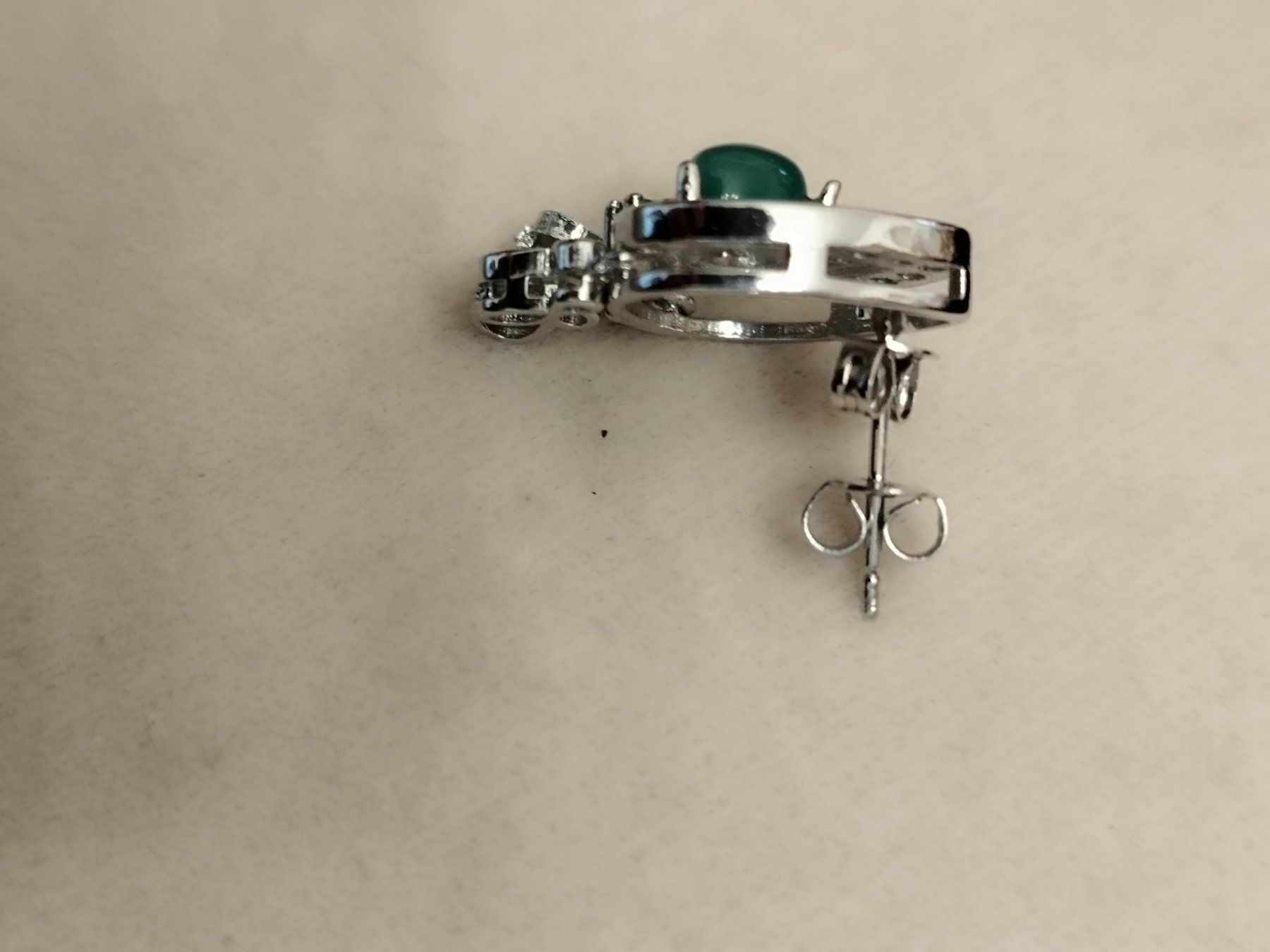 Orecchini pendenti & Orecchini a lobo: Ohrringe Natural Chalcedony Green neu. – Nuovo (secondo la descrizione) da Basel venduto da pro_79rs 3