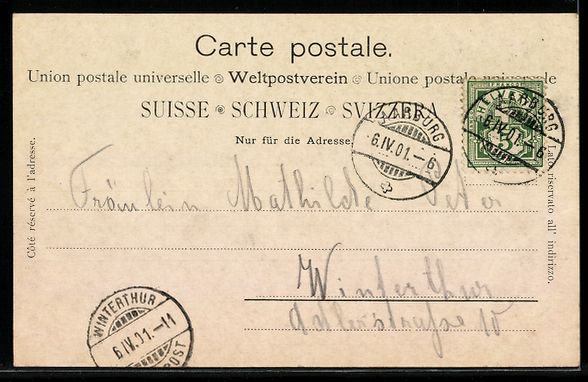 Cartoline postali: AK Aarburg, Flusspartie mit Kirche – Usato da Berlin venduto da bartko-reher 1