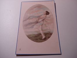 Schönedddddddddddddddddddd Kunstkarte 1932, farbig, gelaufen