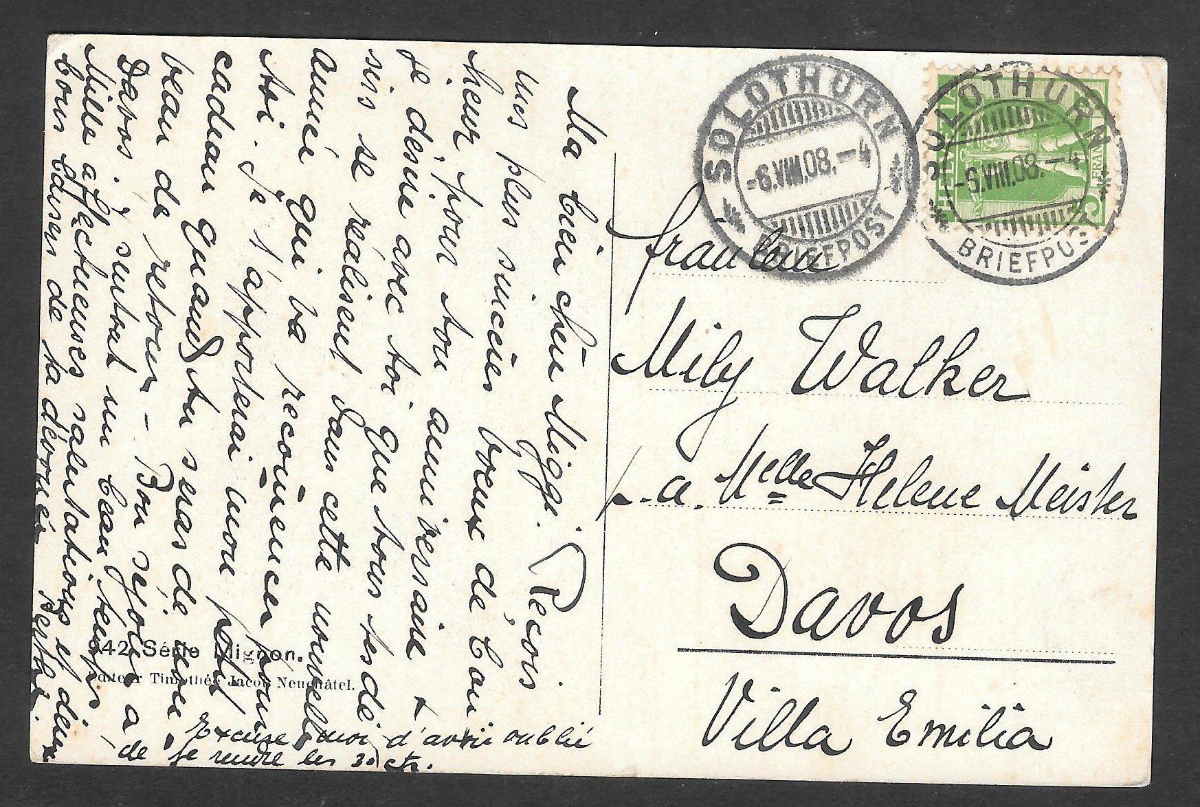 Cartoline postali: Solothurn die alte Schanze – Usato da Olten venduto da clotaldi 1