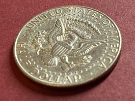 USA Kennedy Half Dollar Münze *1968*, Silber, Top Zustand!