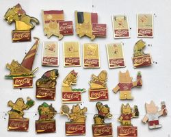 21 Coca-Cola Pin Olympia 1992 Barcelona Maskottchen Cobi
