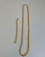 22 Karat Goldkette mit Armband, elegant und zeitlos!