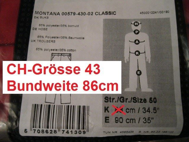 Pantaloni: Arbeitshose MASCOT Montana Gr. 43 rot, neu – Nuovo (secondo la descrizione) da Eschenbach SG venduto da brocarte 8