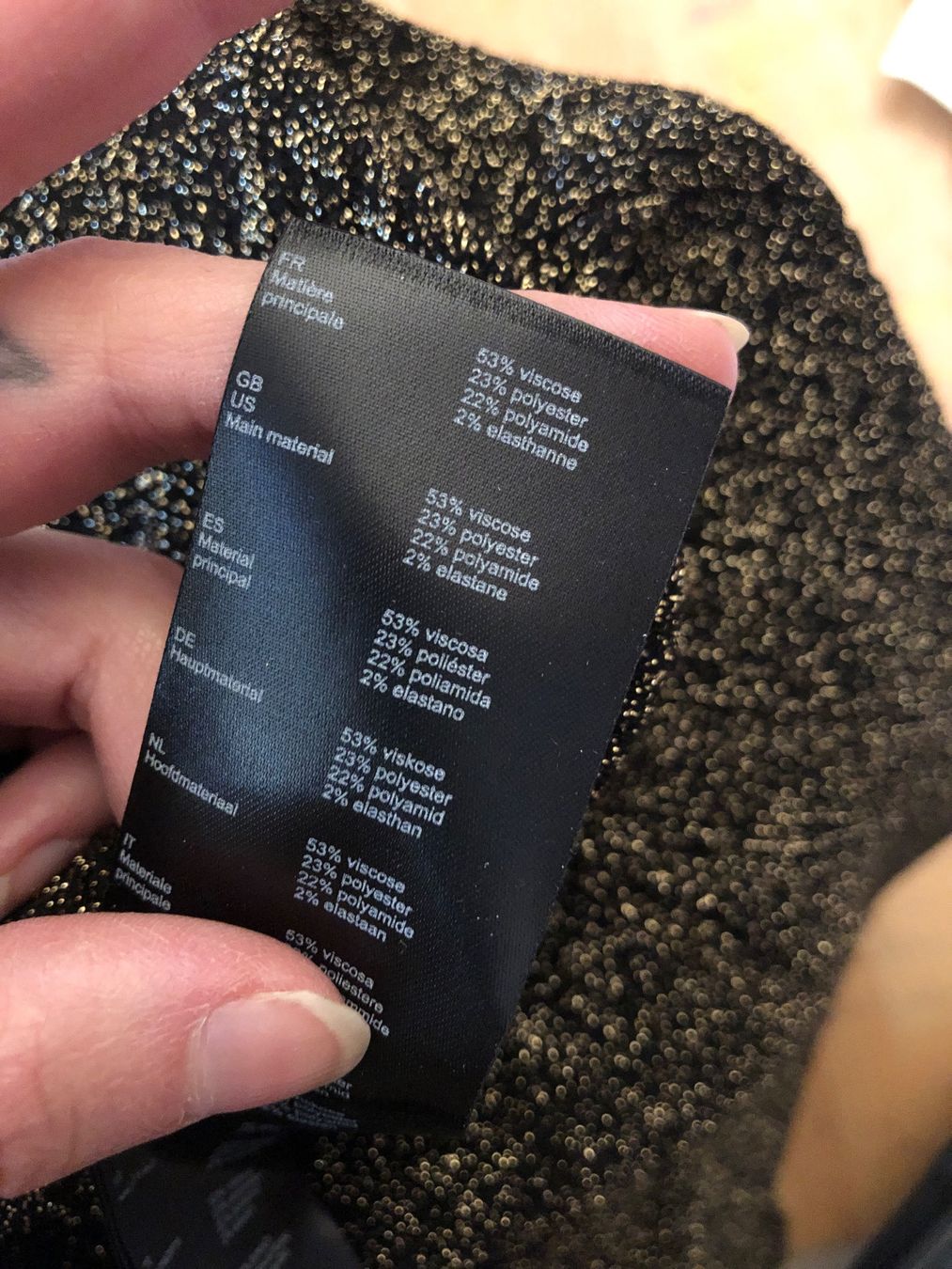 Maje Vestiti: robe Maje en lurex noir et doré – Usato da Lausanne venduto da emm_sc77 4