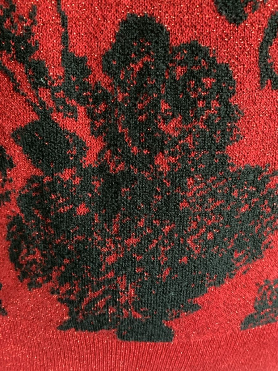 Dries Van Noten Maglioni & Felpe: Dries van Noten: Exklusiver Pullover, Rot/Schwarz, NP 700, S – Nuovo (secondo la descrizione) da Luzern venduto da designluzern 2