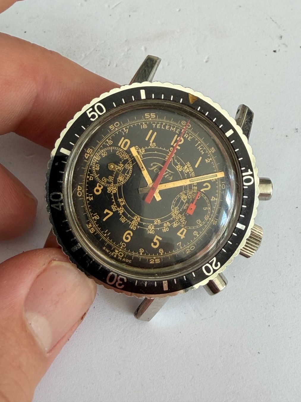 Fortis Orologi: Fortis Chronograph Handaufzug – Usato da Worblaufen venduto da chronyves 2