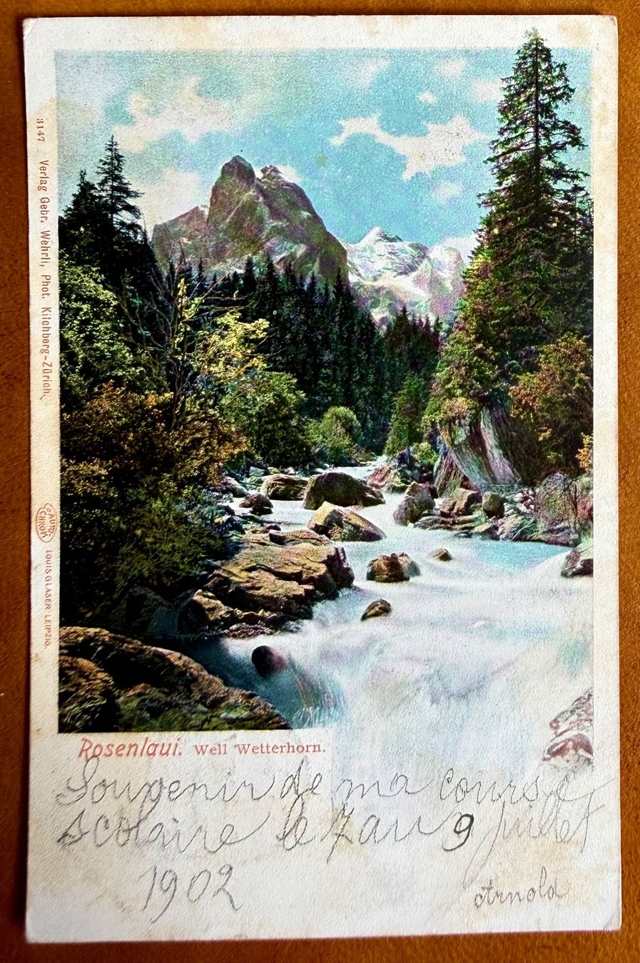 Cartes postales: Rosenlaui - 1902 – D'occasion à Lutry par Ediego