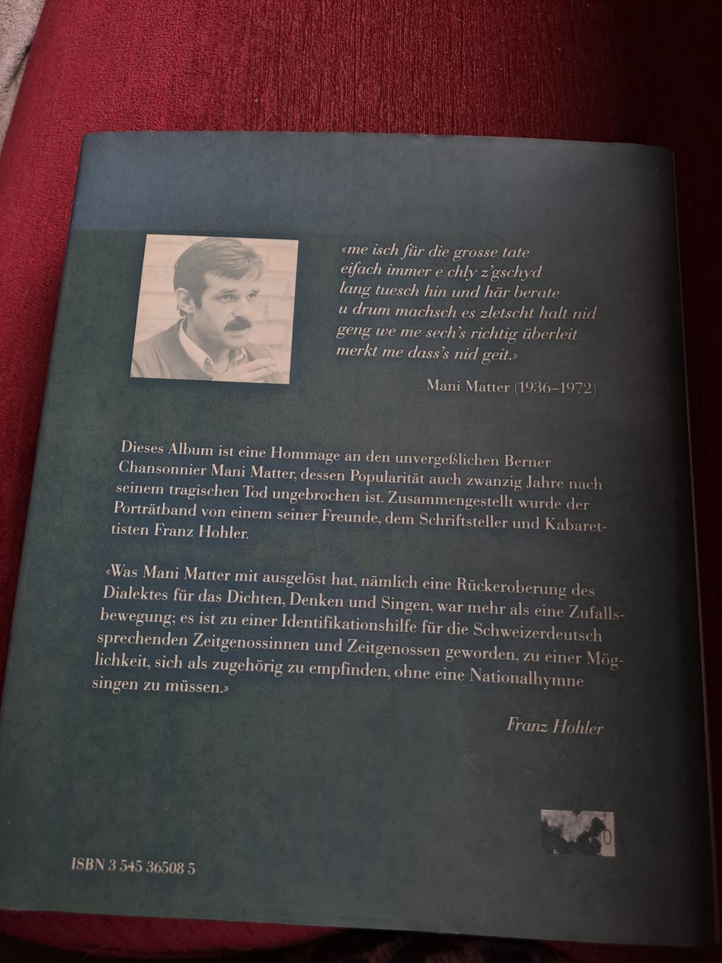 Livres: Mani Matter Buch – D'occasion à Emdthal par kasira 1