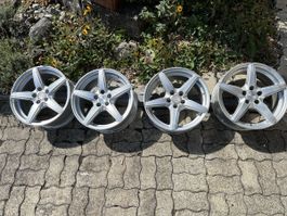 4 Alufelgen 16 Zoll, inkl. Schrauben und Schneeketten