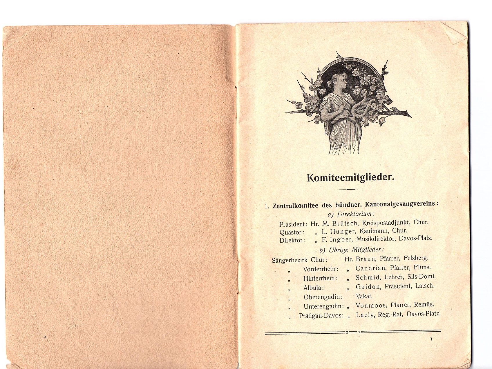 Dokumente: Broschüre Festheft Sängerfest Chur 1908 – Gebraucht aus Mörschwil von aik_x8mc 1